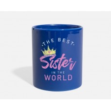 The Best Sister World Royal Blue Mugs